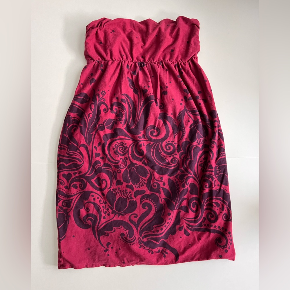 Ransom Dark Pink Strapless Dress